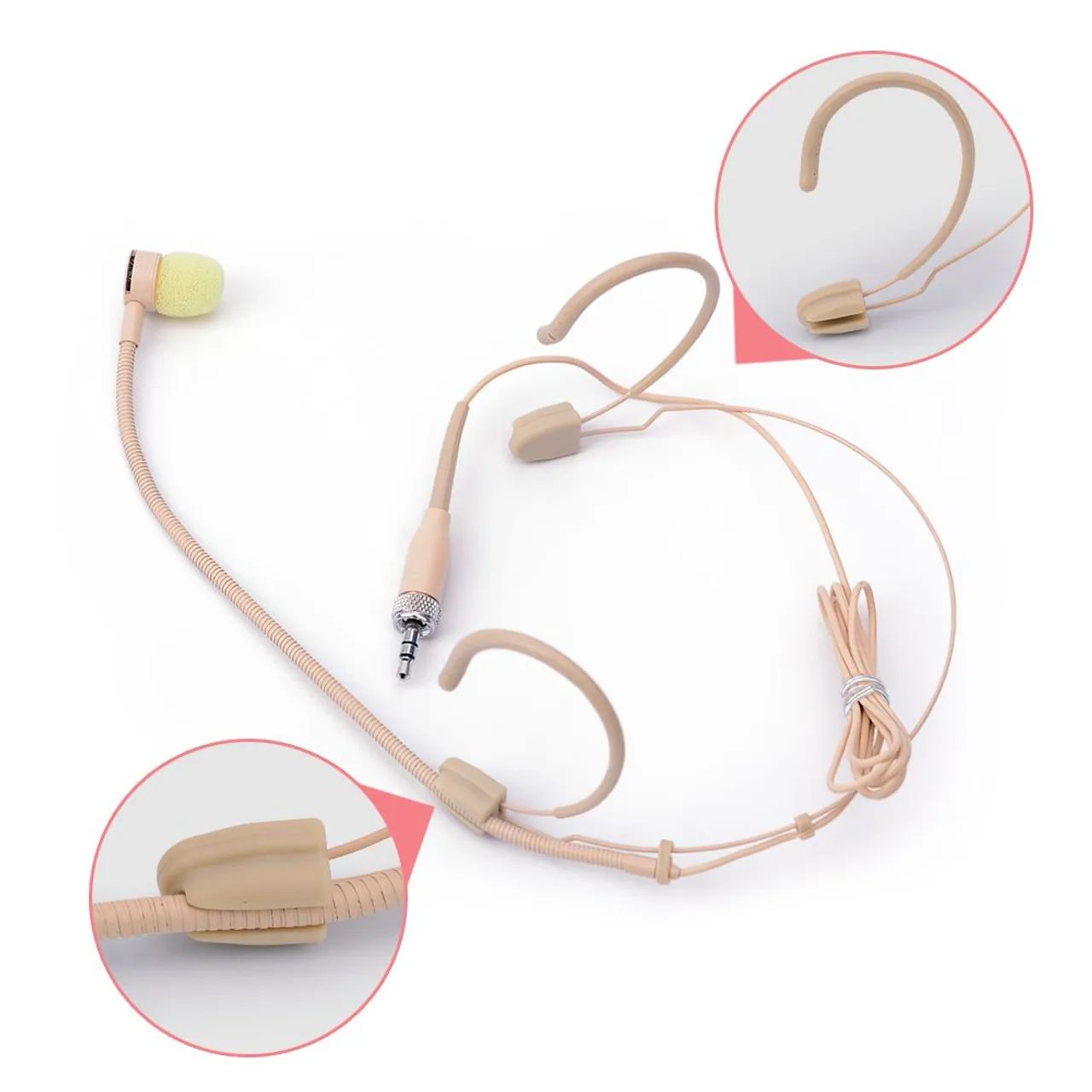 Microfone Headset Cardioide Direcional TA3F Mini XLR 3 Pinos - COR BEGE - Foto 3