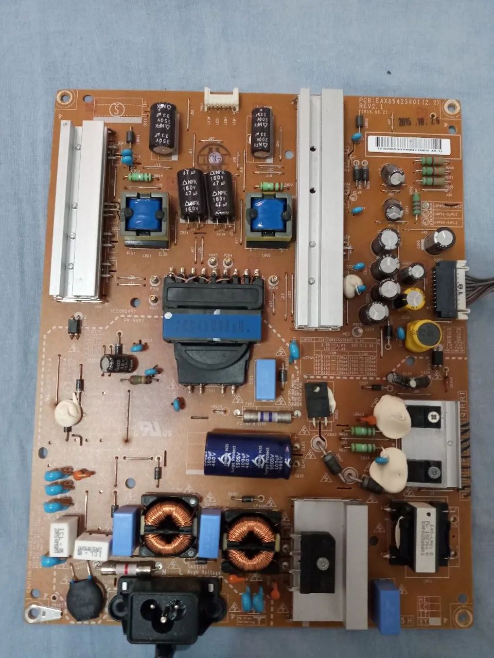 Placa principal e fonte tv lg 47lb 6500. Sf - Foto 2