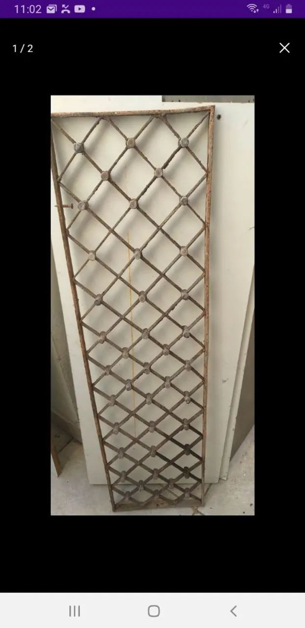 Grade antiga com chumbada 100x0,3064961620002178120