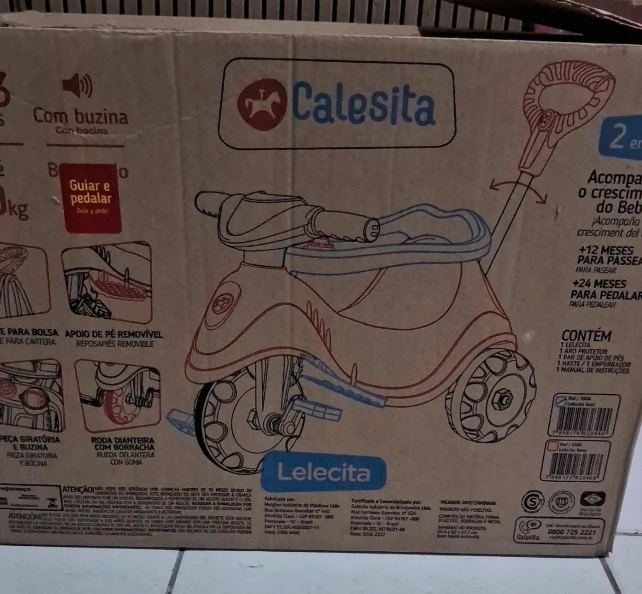 Triciclo Infantil/velocipede / carrinho de bebê  - Foto 2