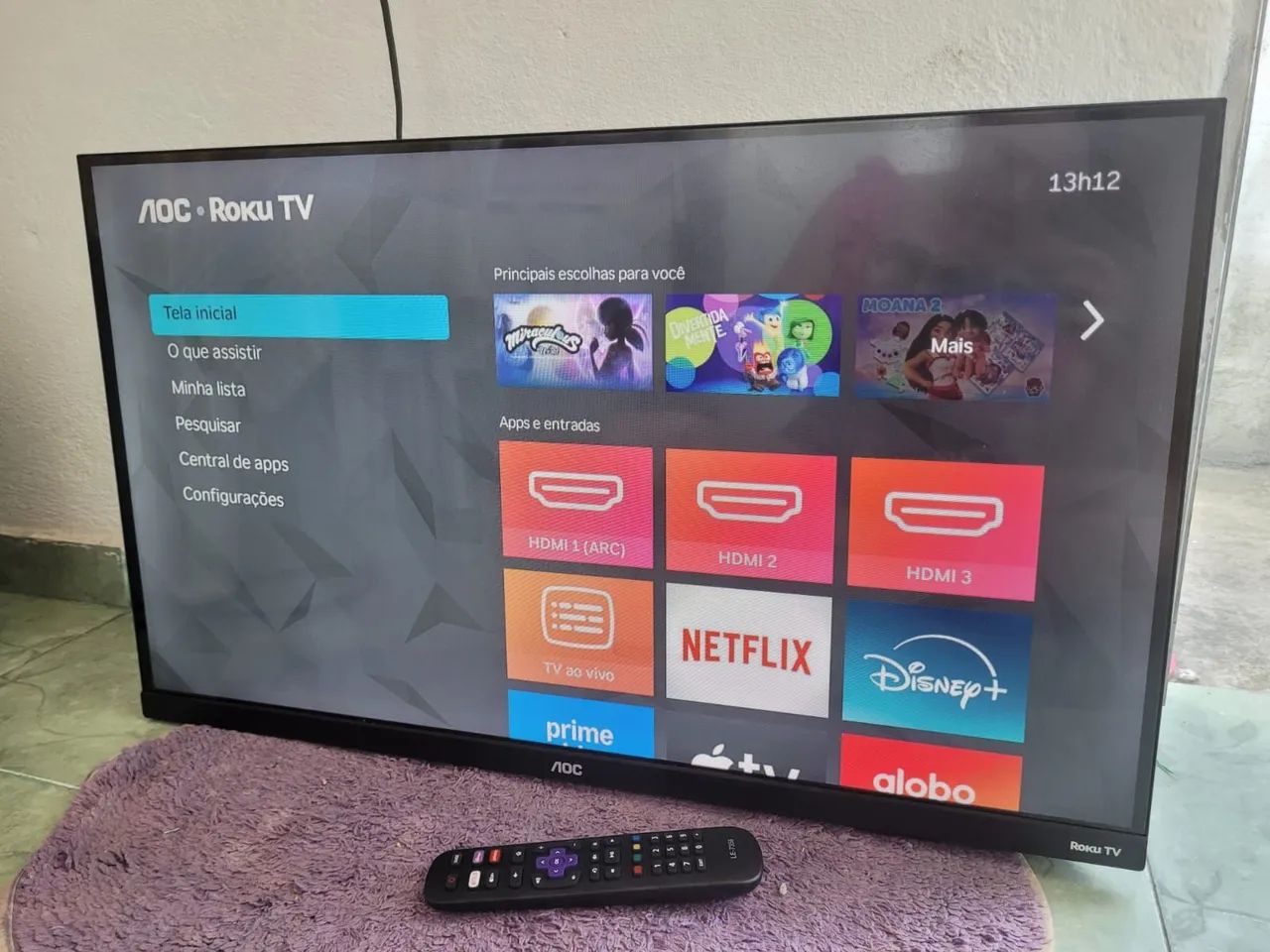 TV AOC Roku 32 polegadas Smart TV - Foto 3
