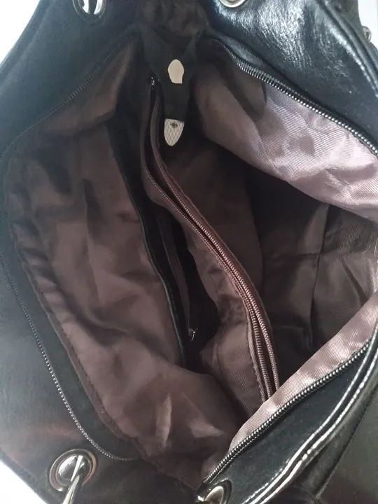 Bolsa de Ombro Feminina Preta - Foto 3