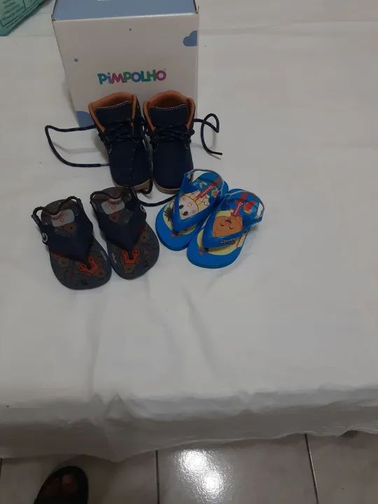 Conjunto de Calçados Infantis - 3 peças - Foto 4