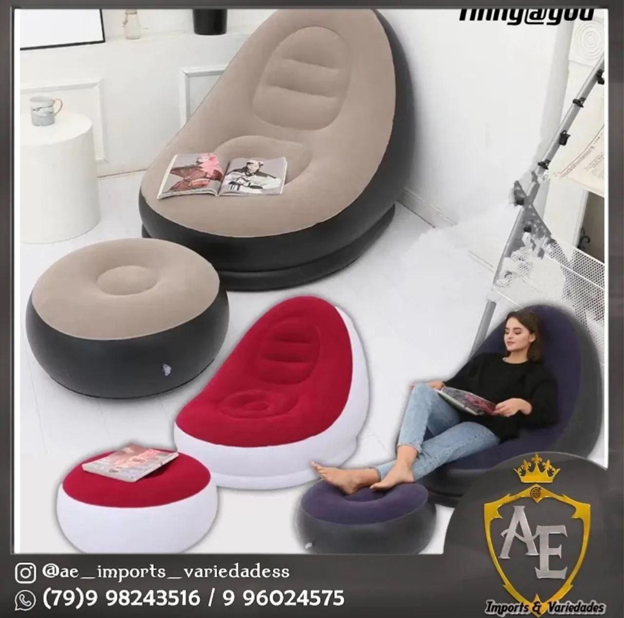 Poltronas infláveis 