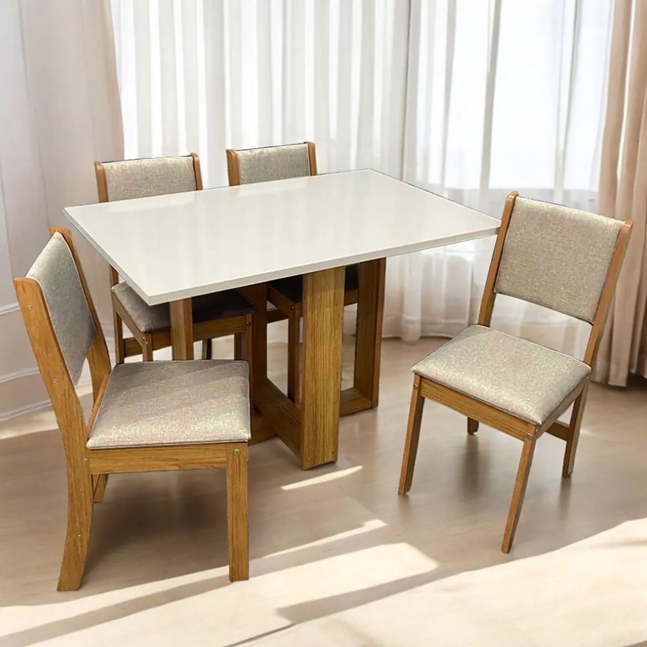 Mesa 4 Cadeiras Slim OFERTA tt87