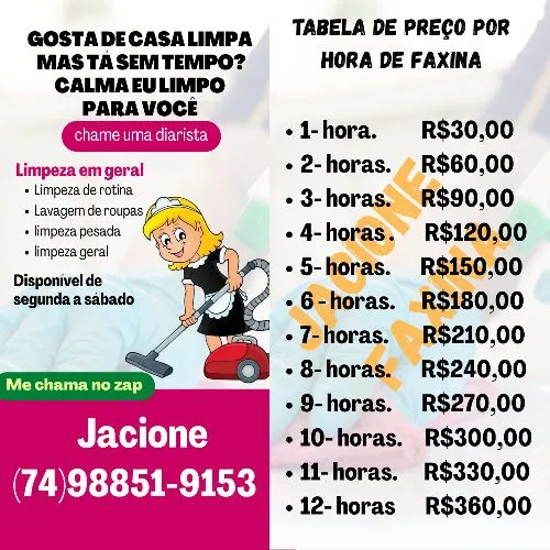 FAÇO FAXINA