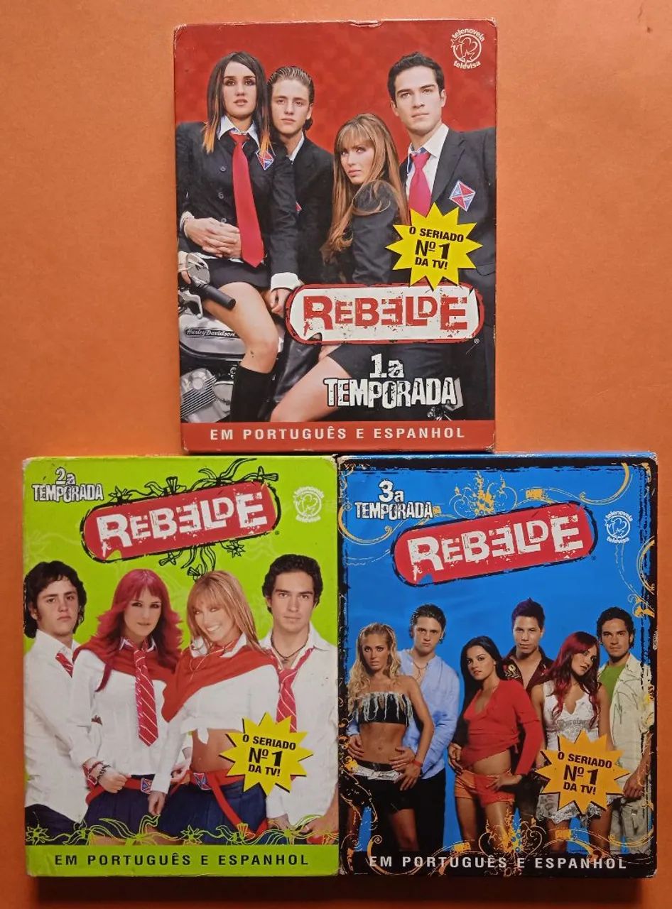 Dvd Rebelde 1a. , 2a. e 3a. Temporada Completas