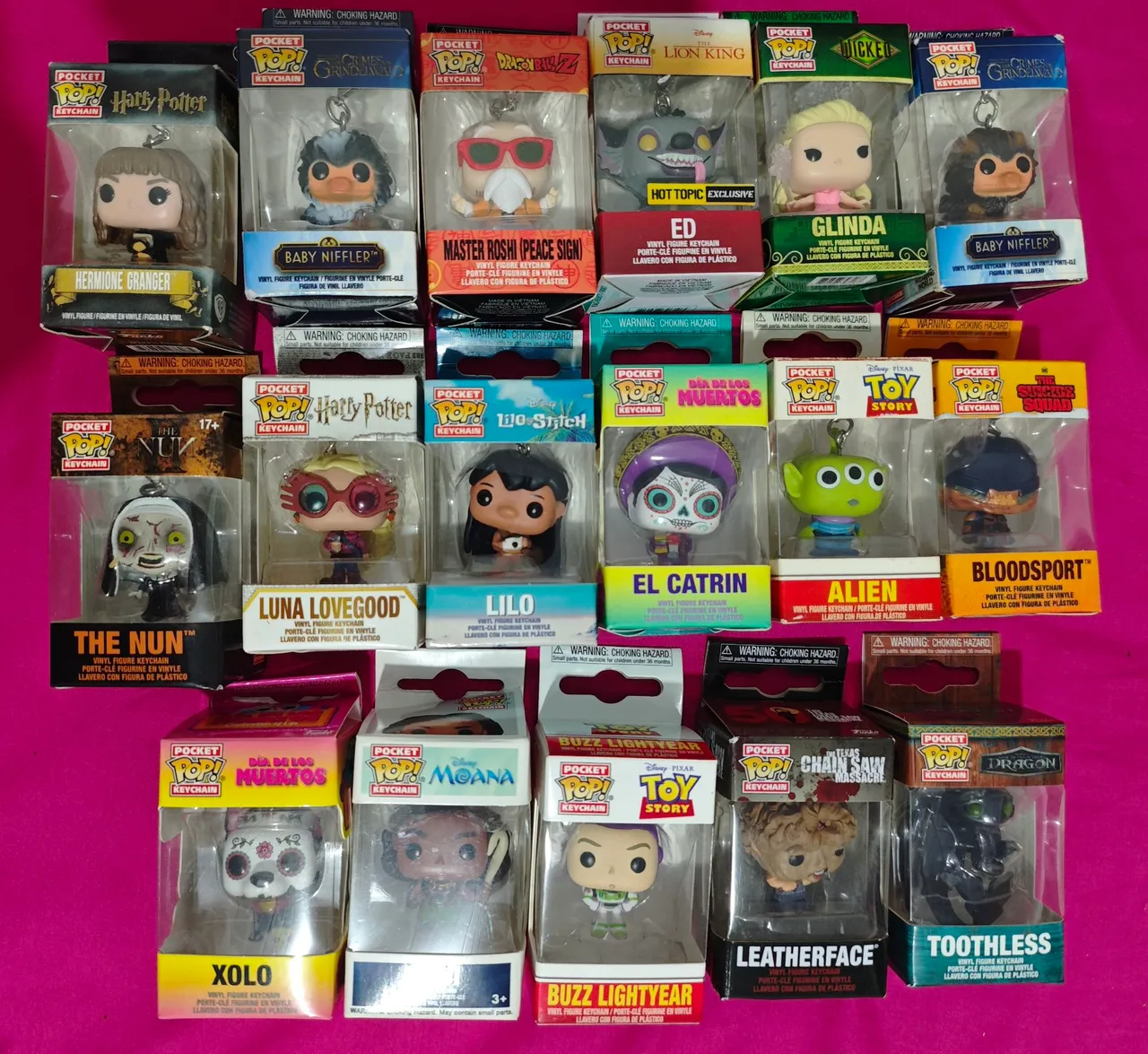 Coleção Pocket POP! Keychain Funko - Diversos Personagens