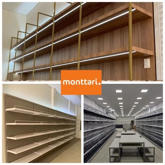 Gôndolas Vestuário e Lojas Diversas 