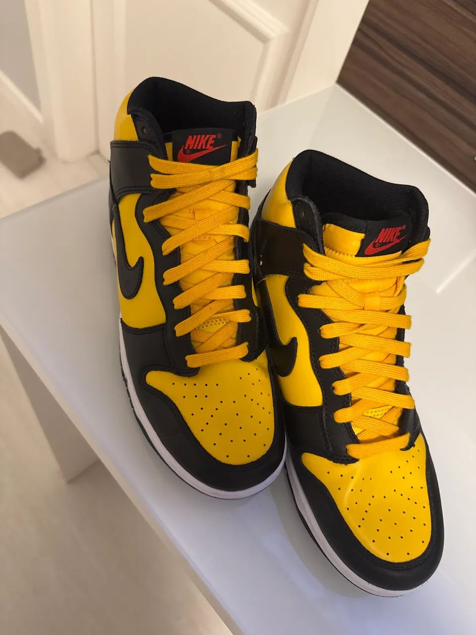 Tênis Nike Dunk High "Reverse Goldenrod - Bruce Lee" Sneakers - Foto 4