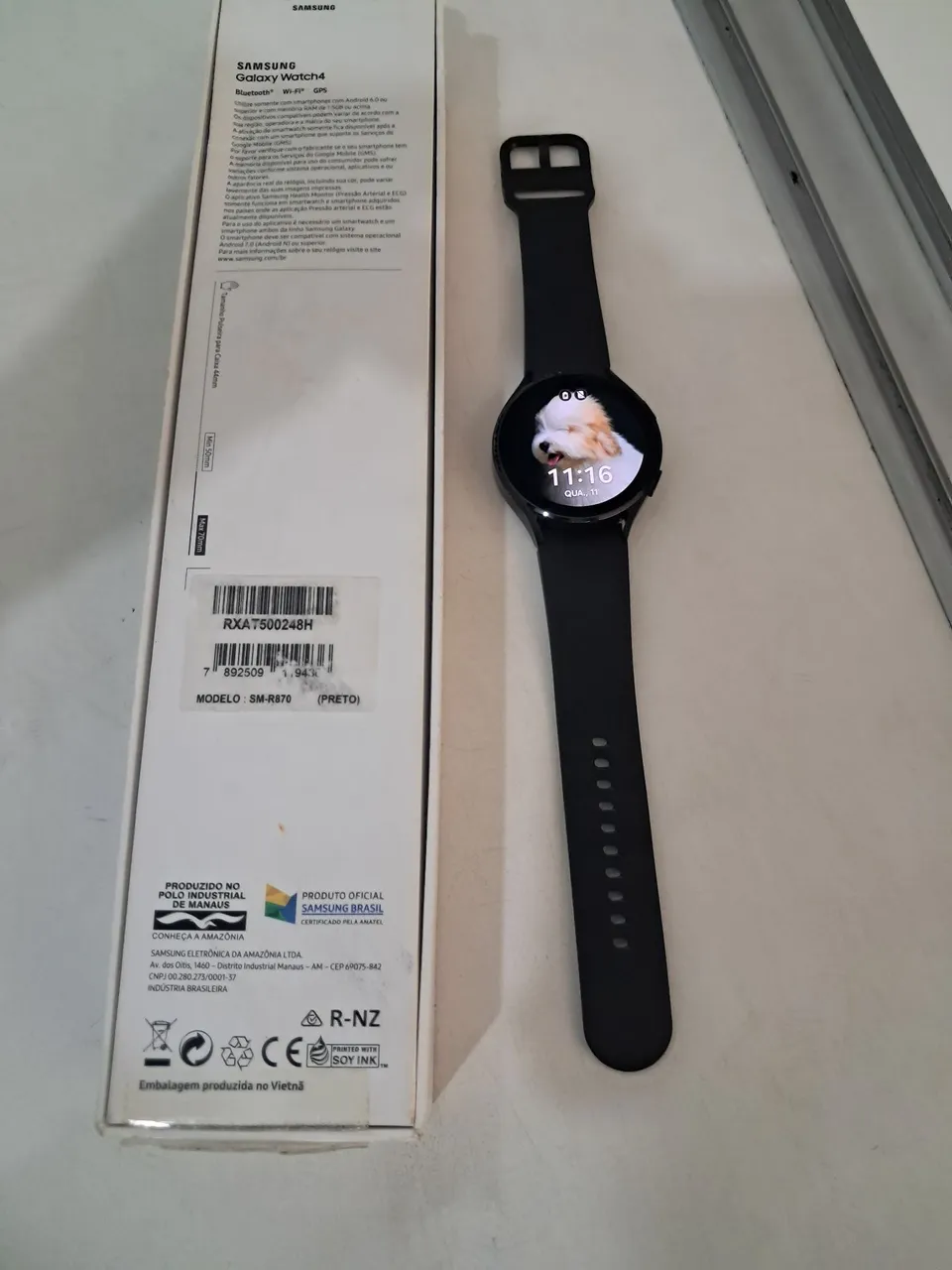 Samsung Galaxy Watch4 (Preto) - Novo!