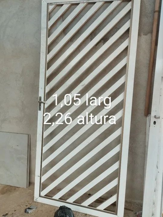 Portão de alumínio 1,05x2,26