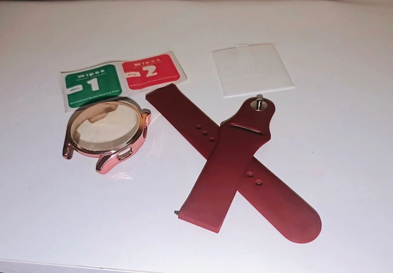 Pulseira, película e capinha para Samsung watch4 de 40mm - Foto 4