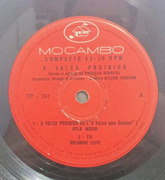 Ayla Maria e Orlando Leite - Compacto Duplo vinil 7" - A valsa Proibida Rarissimo - Foto 3