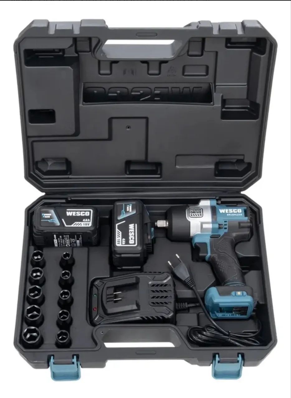 Chave De Impacto Brushless Wesco 18v 700 Nm 1/2 Ws2392k2