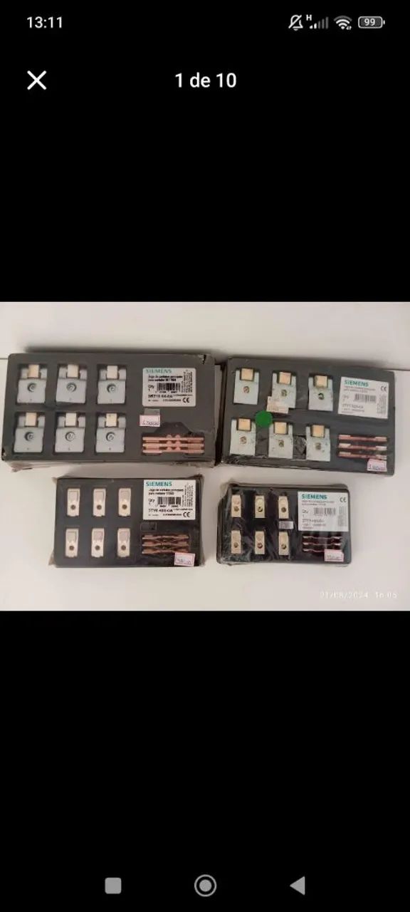 Jogo de Contatos principais para contatorSiemens 