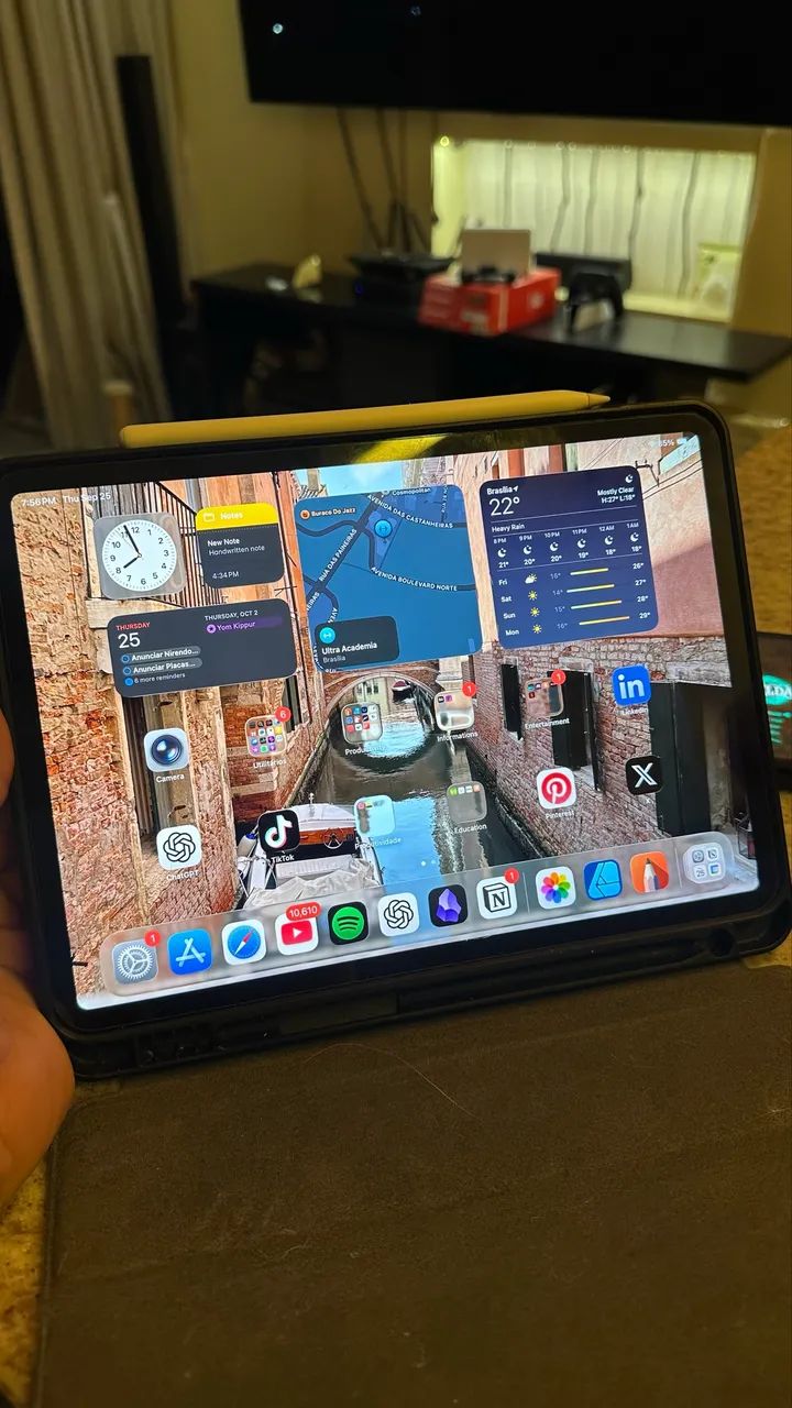 iPad Pro M2 Novinho 256gb 11 polegadas + Apple Pencil 2 + Película + Capa - Foto 2