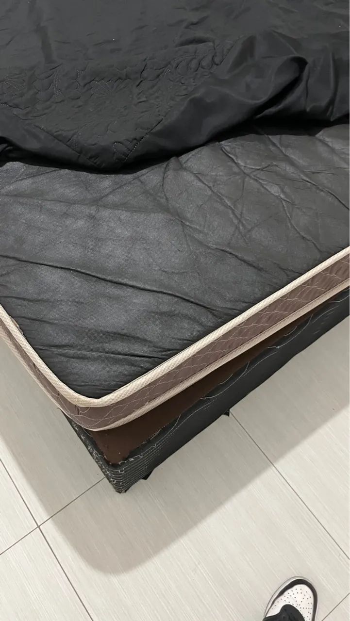 cama de casal (box e colchão)  - Foto 3