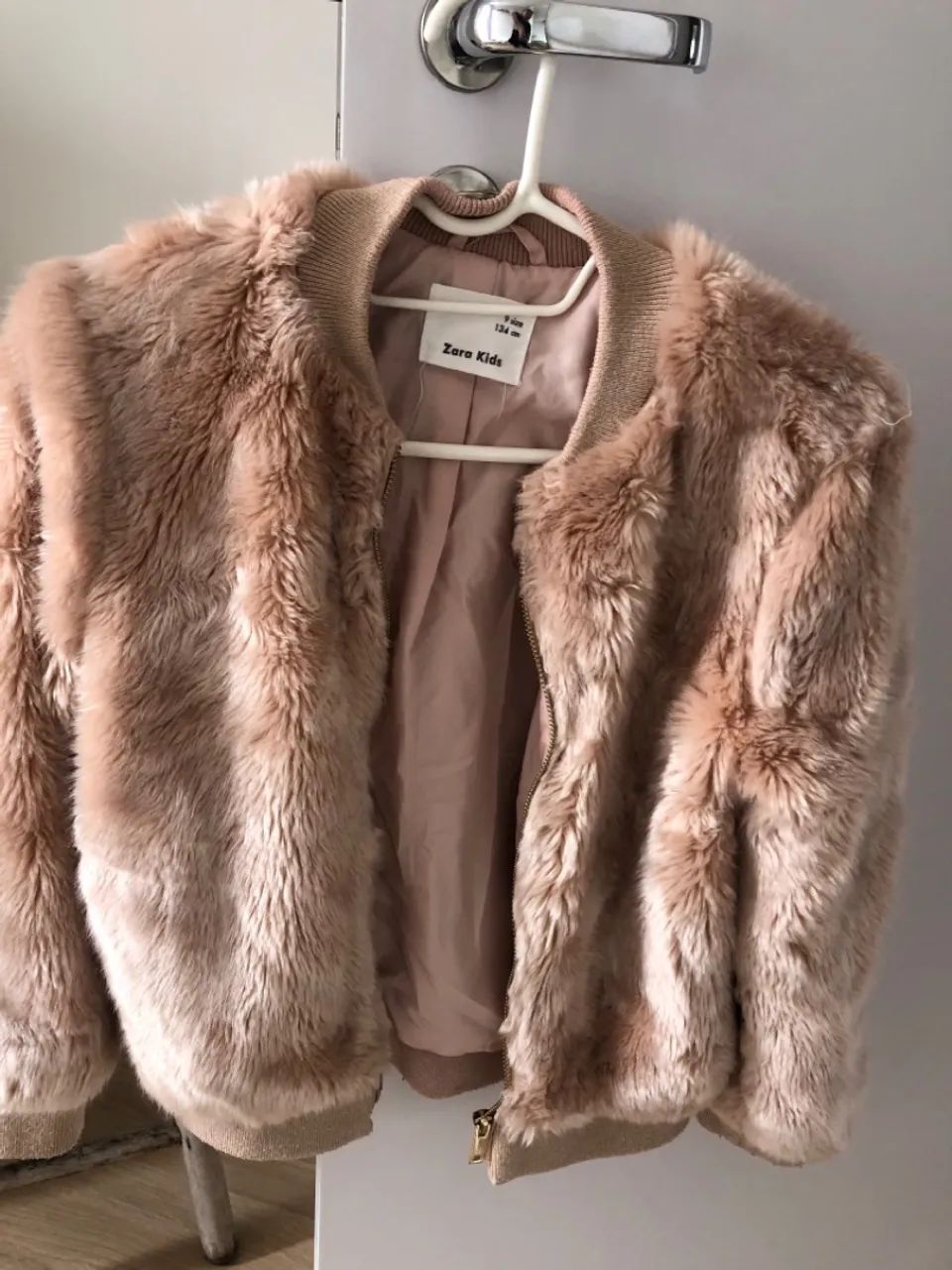 Casaco de Pelúcia Zara Kids 128cm - Foto 2