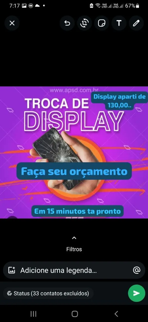 Troca de Display a partir de 130,00
