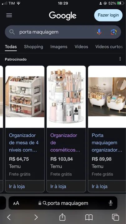 Porta maquiagem/ cosméticos  - Foto 2