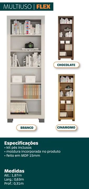 Estante Multiuso Flex - @dicasabh 