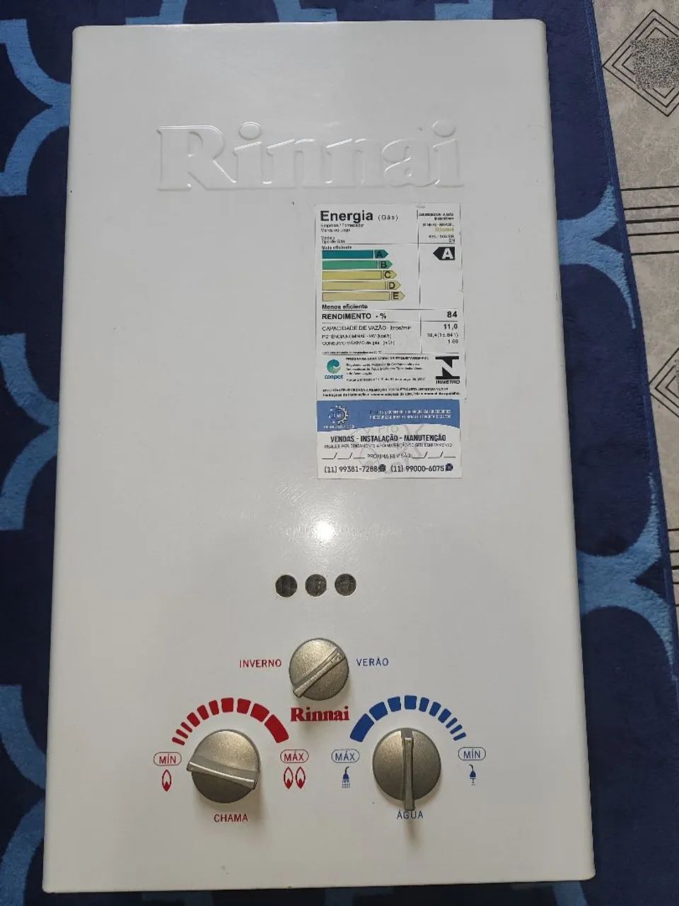 Aquecedor de água a gás Rinnai 11 Litros GN - Foto 4