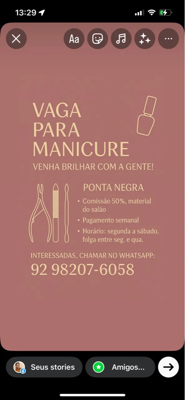 Vagas para Manicure 