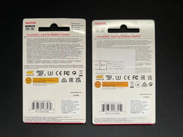 KIT Cartão Micro SD Nintendo Switch 128gb e 64gb SanDisk - Foto 2