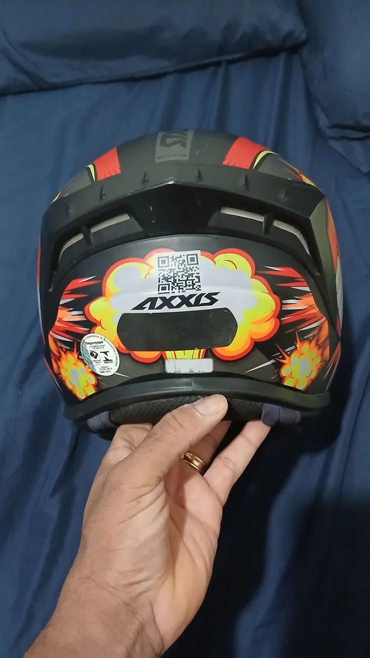 Capacete Moto - Design Explosivo AXXIS 62XL - Foto 4