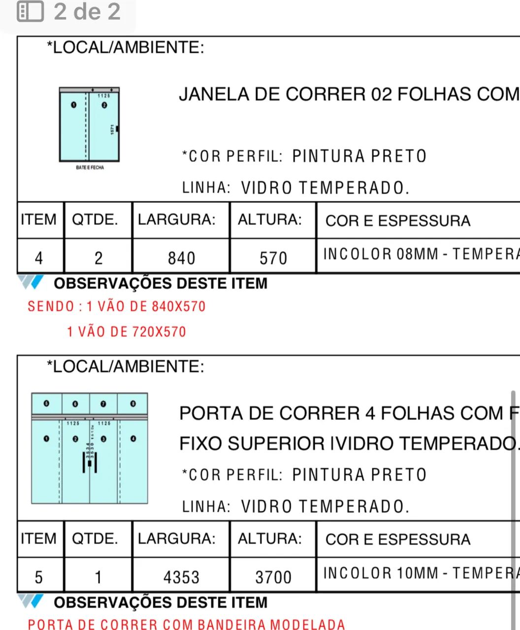 Porta e janela 