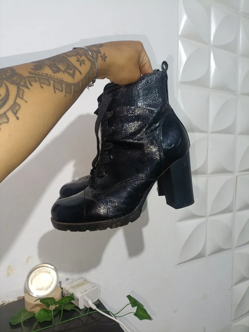 Bota Feminina Preta com Salto