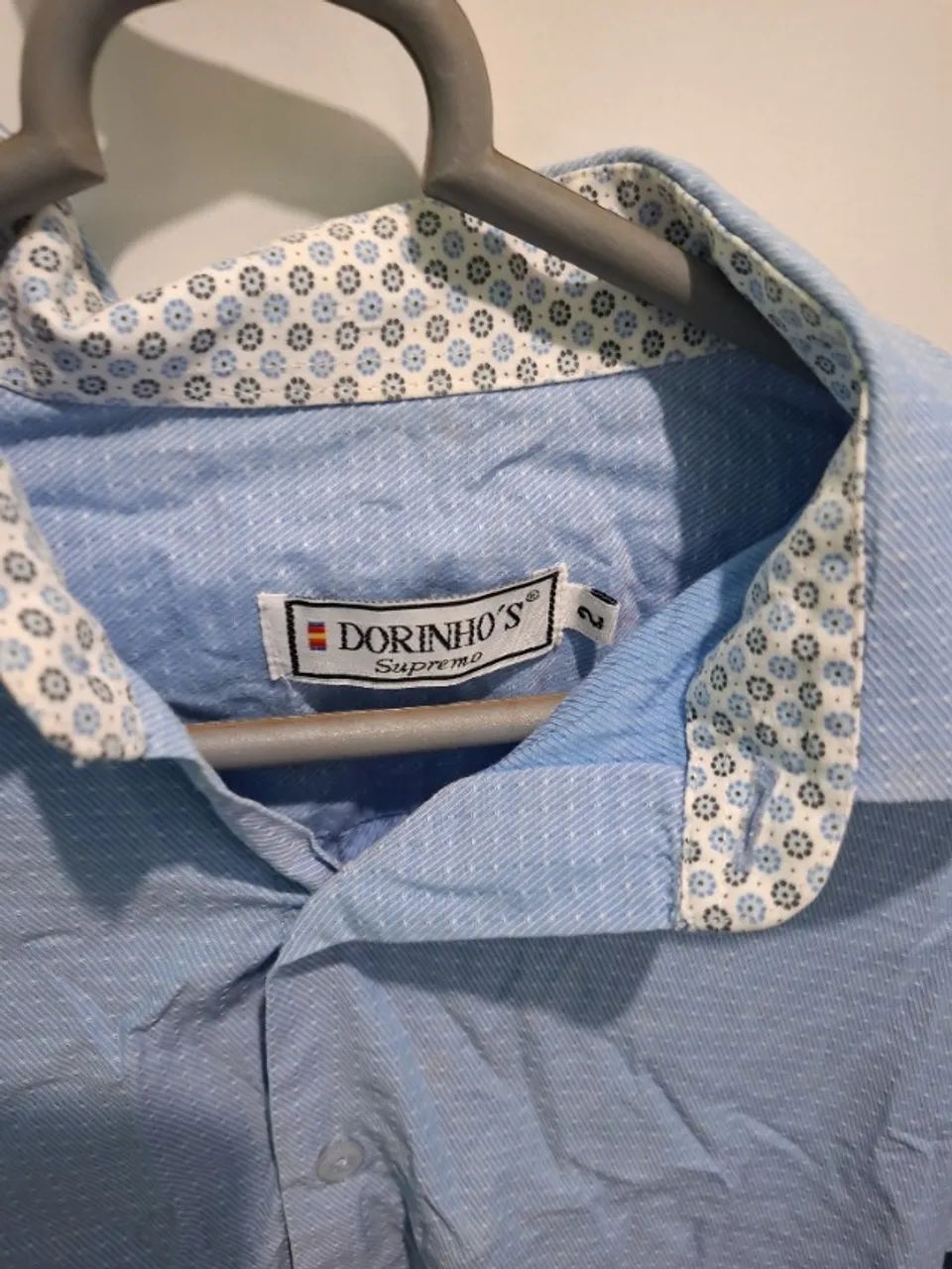 camiseta social azul dorinho's - Foto 3