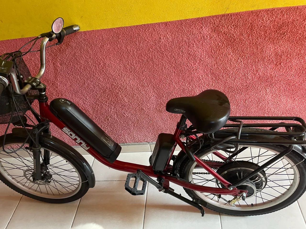 Bicicleta elétrica Sonny motor de 500W Ciclismo Jardim