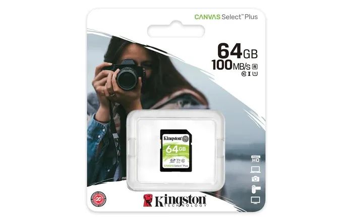 CARTAO DE MEMORIA SD 64GB KINGSTON 100MB/S SDS2/64GB - LOJA DADO DIGITAL