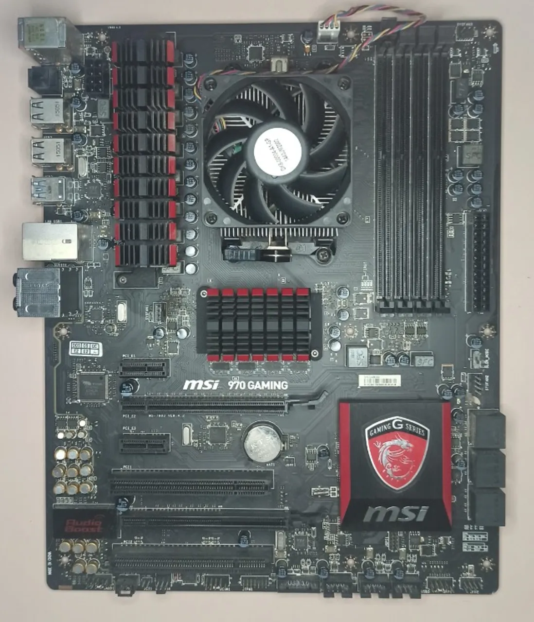 PLACA MÃE MSI 970 GAMING c/ PROCESSADOR AMD Black Edition FX 8320E Octa Core 3.2 GHz