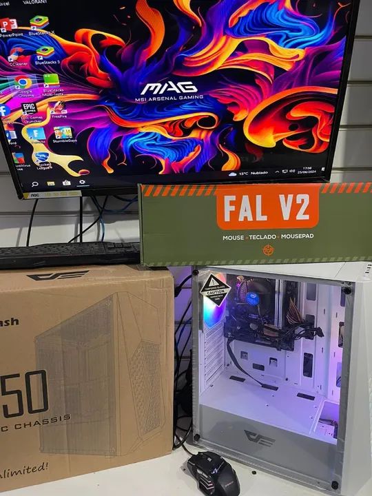 Pc Gamer I7 Branco Luxo Novo Lacrado na Caixa 