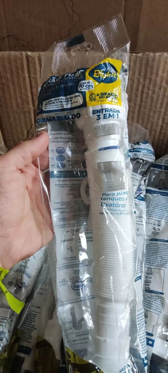 Sifão tubo extensivo universal Blukit (Unidade)
