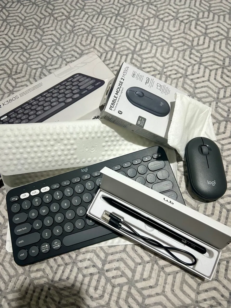 Kit Completo para Produtividade: Teclado, Mouse, Caneta para iPad.