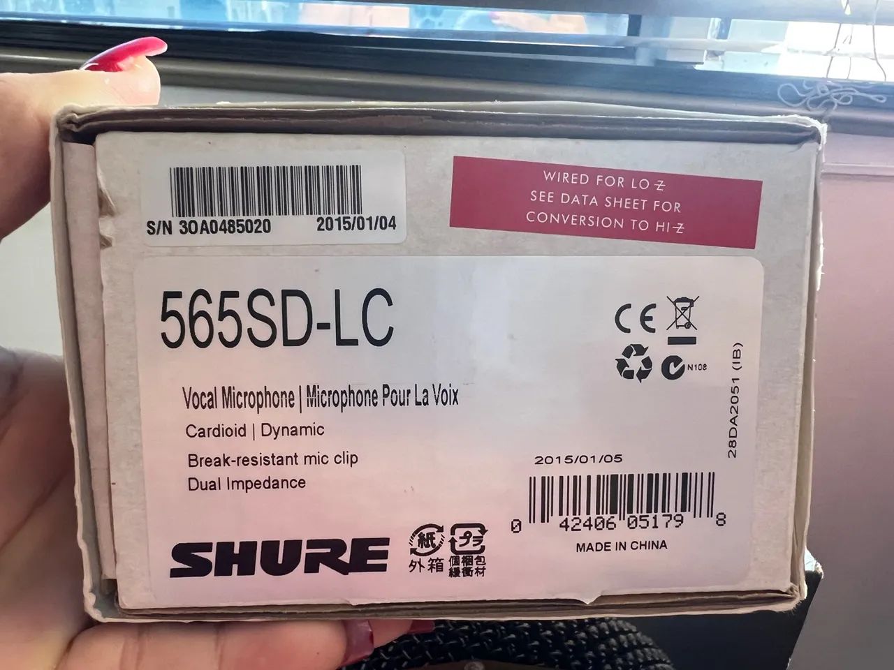 3 Microfones Shure 565SD - Novos - Foto 3