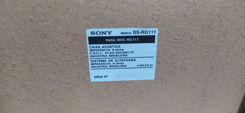 Aparelho de Som Micro System da Sony Modelo: MHC-RG-111 - Foto 6