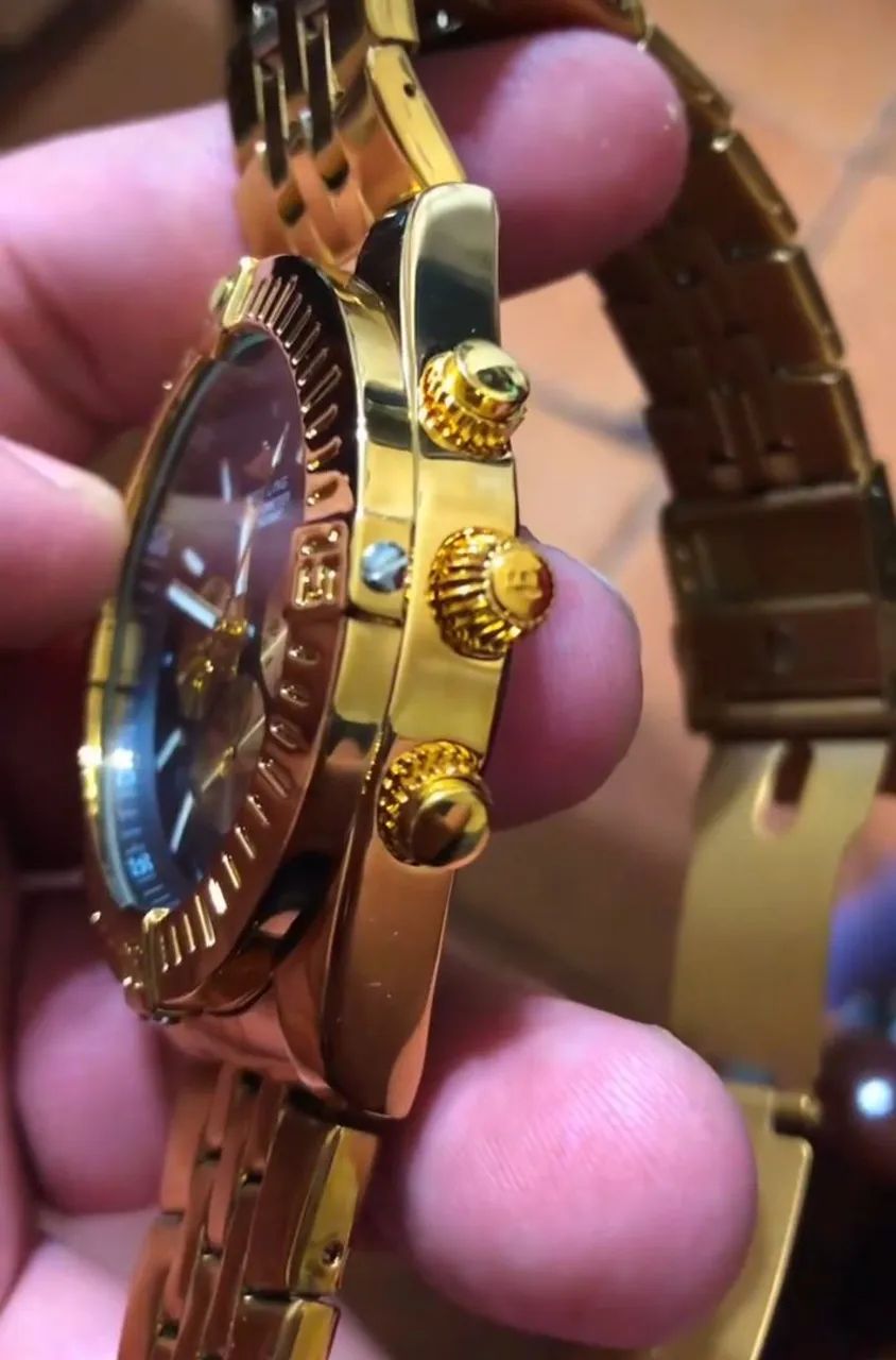 Relógio Breitling Chronomat Gold - Foto 3