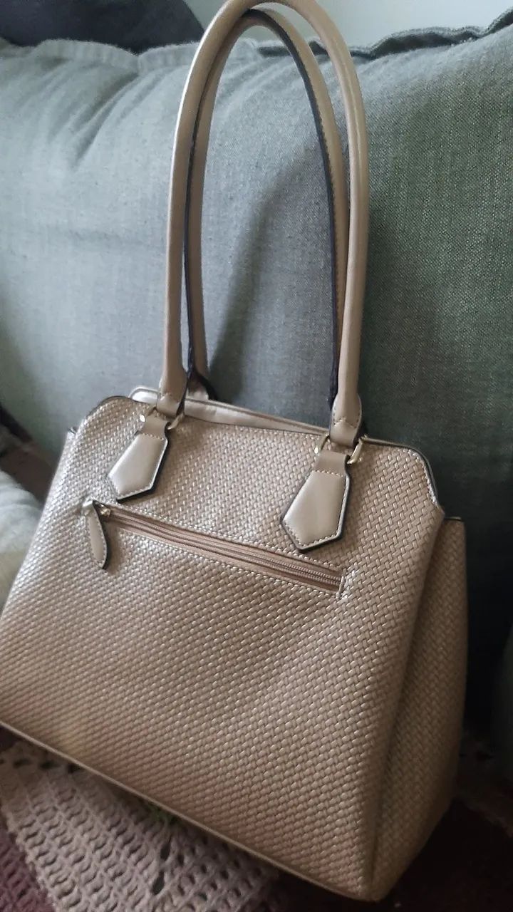 Bolsa Chenson Bege - Foto 3