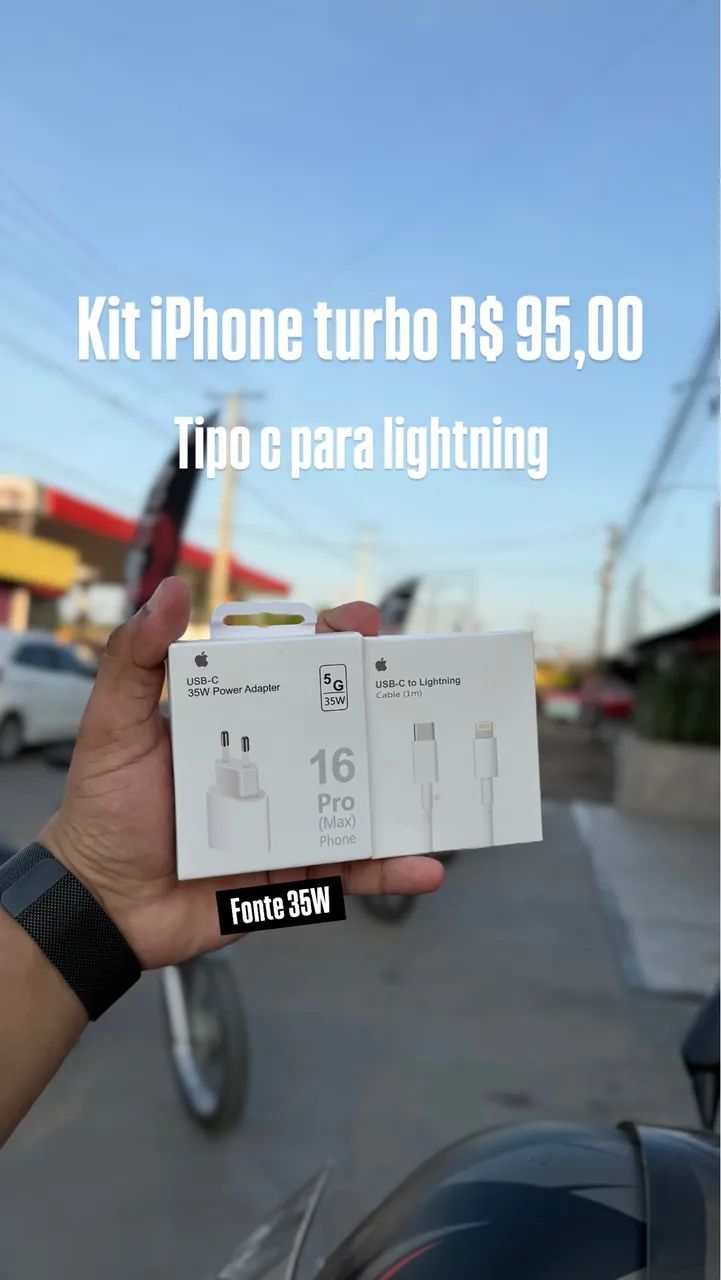 Carregador de iPhone e Android 
