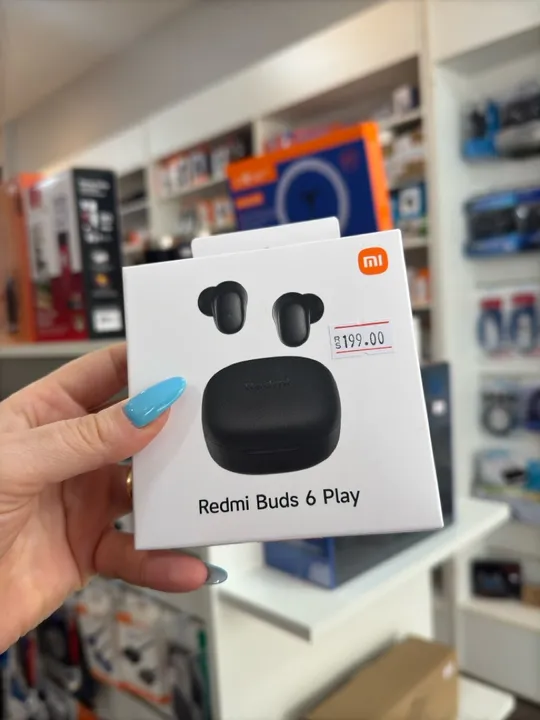 Fone de Ouvido Bluetooth Redmi Buds 6 Play - 100% Original