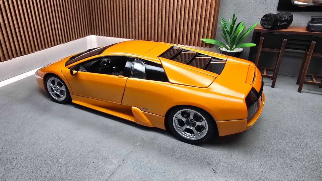 ミニカー AUTOart 1/18 LAMBORGHINI MURCIELAGO Miniatura Carro Lamborghini Murciélago LP670-4 SV - Preto Fosco