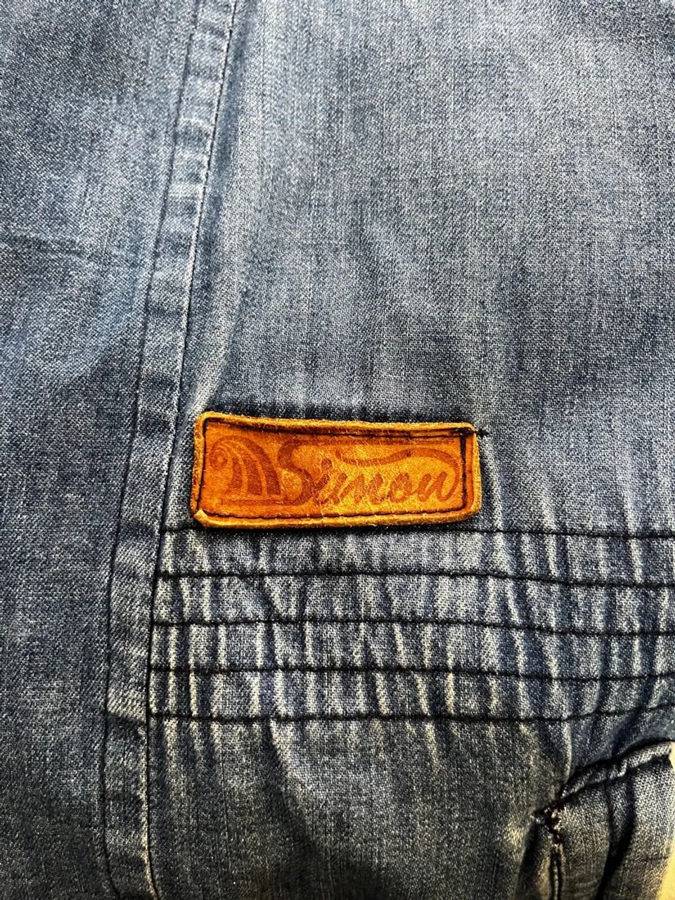 Colete Jeans com Gola de Lã anos 90 - Foto 3