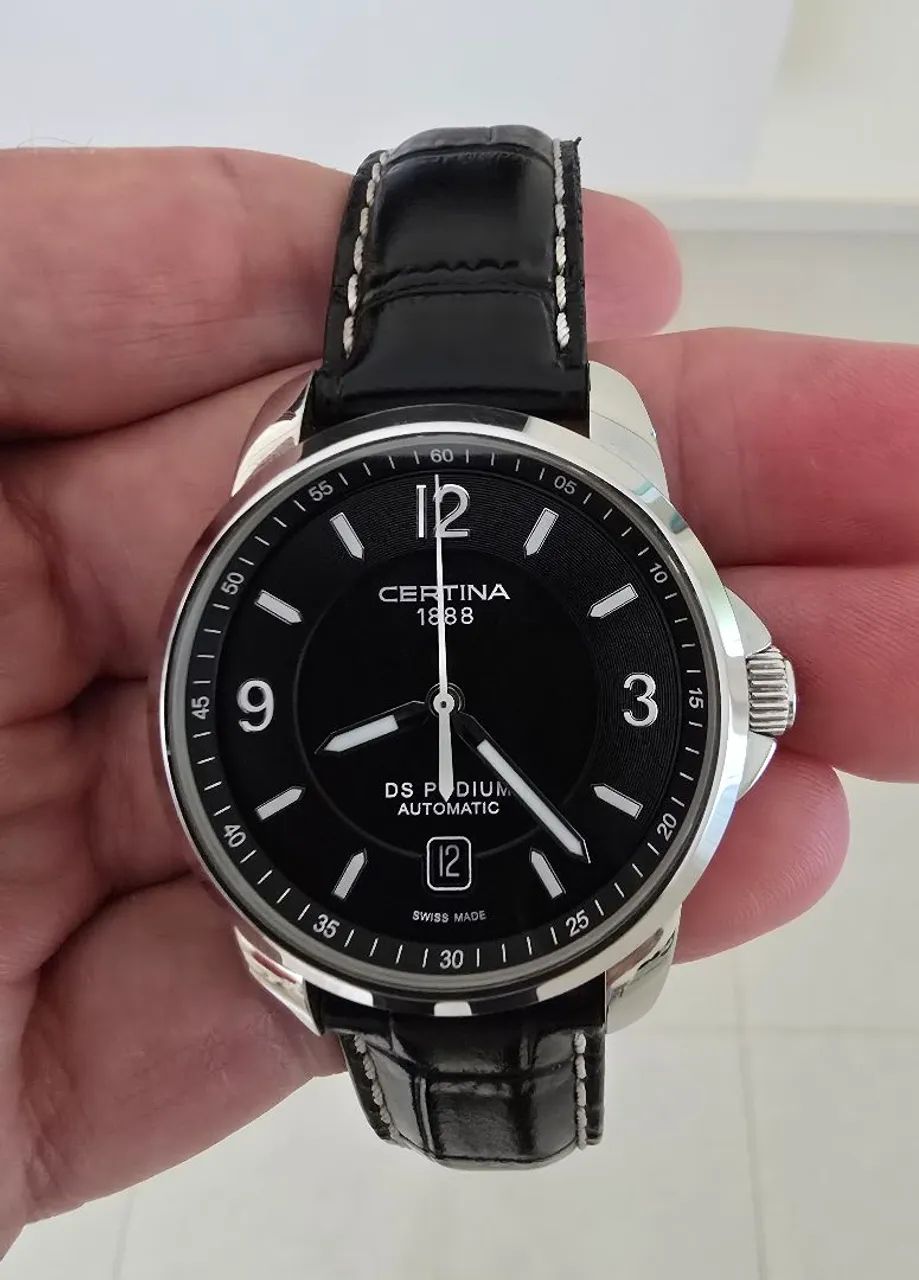 Relógio Certina DS Podium Automático, calibre suíço ETA 2824.