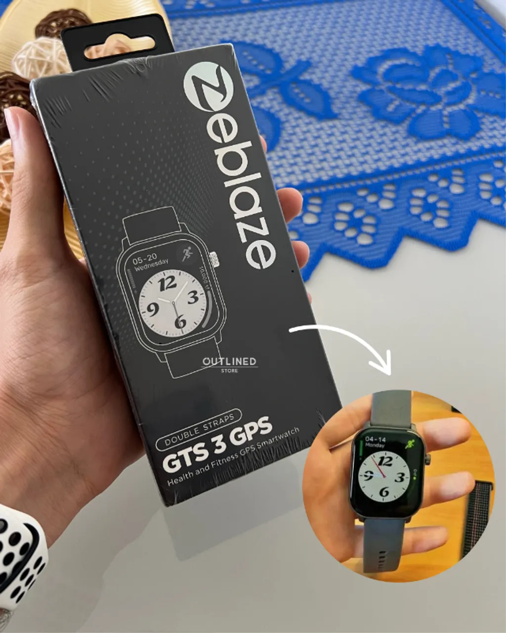 SmartWatch Zeblaze GTS 3 GPS Lançamento modelo 2025