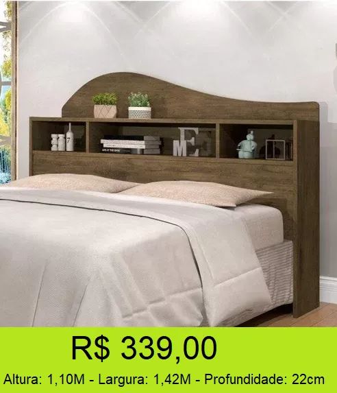 Cabeceira casal com criados inclusos SUPER OFERTA